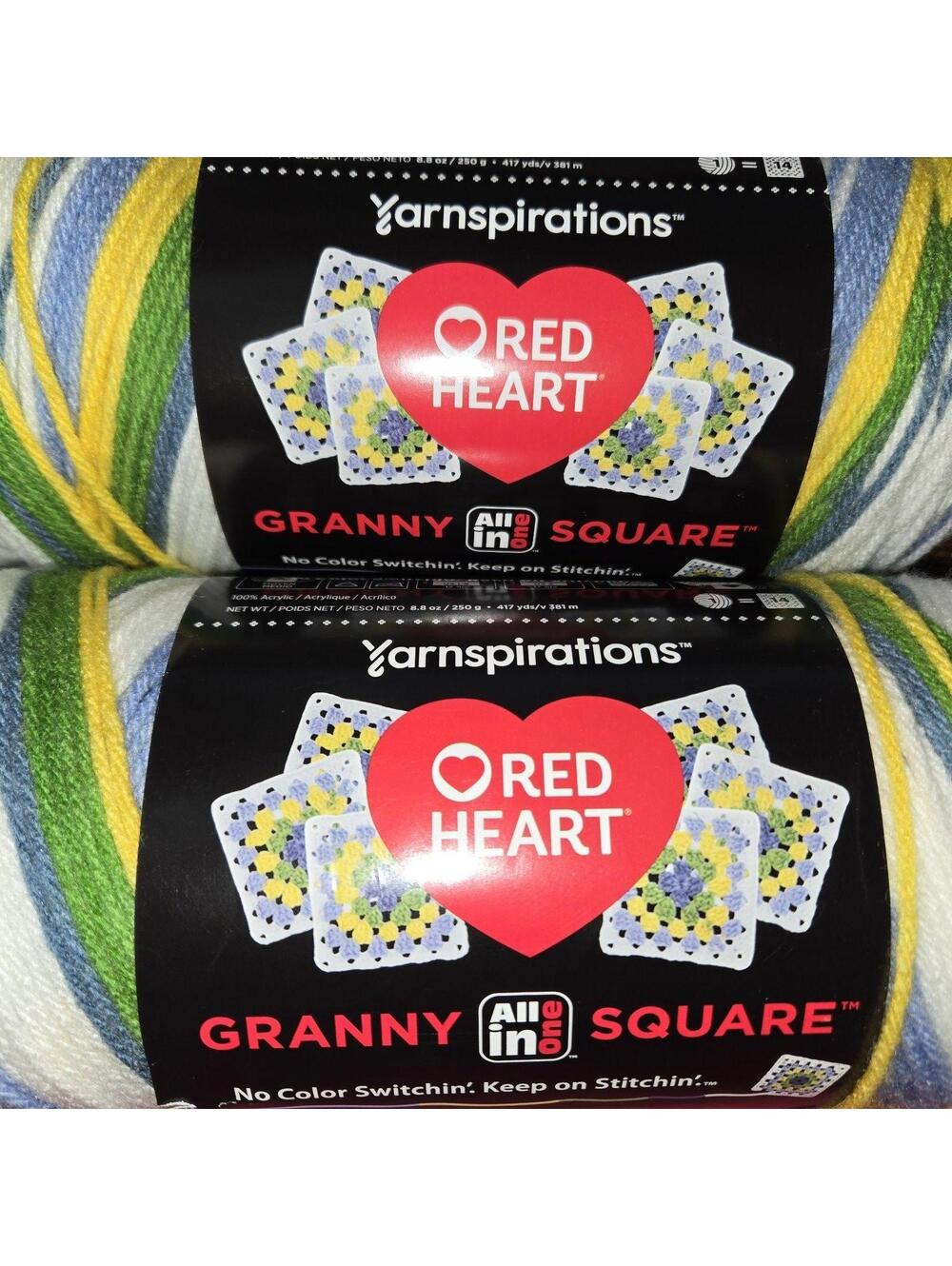 Red Heart All In One Flower Soft White Spring Serene 8.8 Oz Lot of 4 Skeins